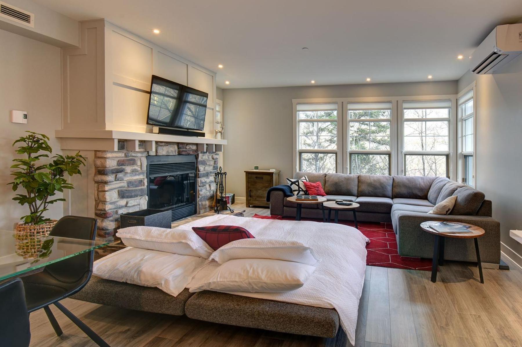 Tremblant Prestige - Les Eaux 207-2 Apartment มงต์-ทร็องบล็องต์ ภายนอก รูปภาพ